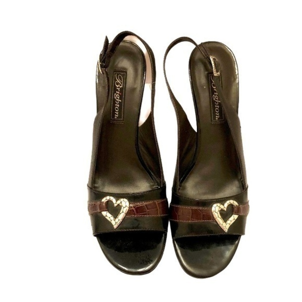Brighton rally black heart sandal shoes heels
